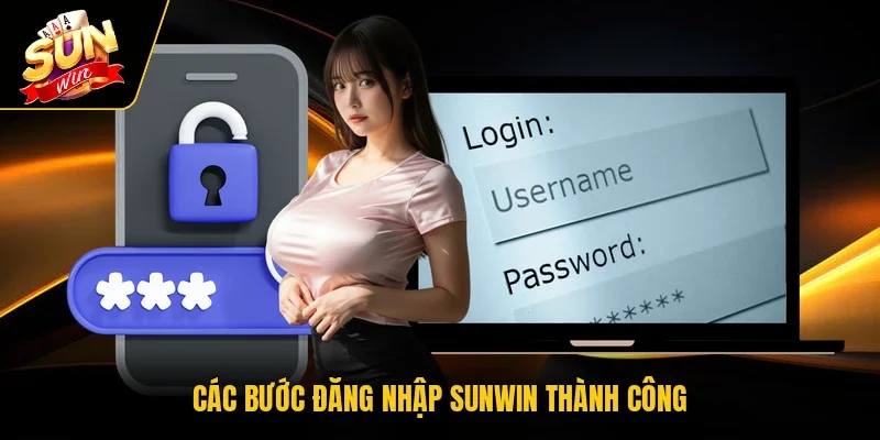 Các bước đăng nhập Sunwin thành công