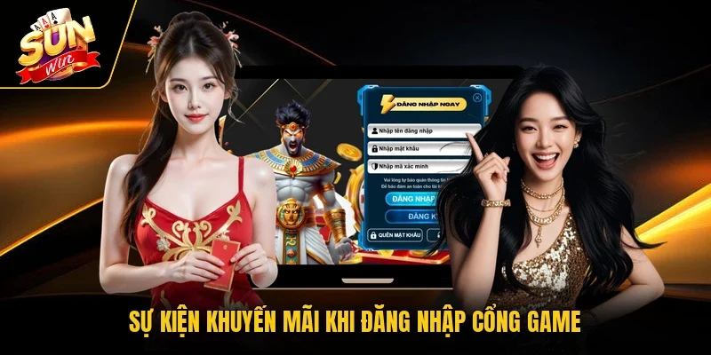 Sự kiện khuyến mãi khi đăng nhập cổng game
